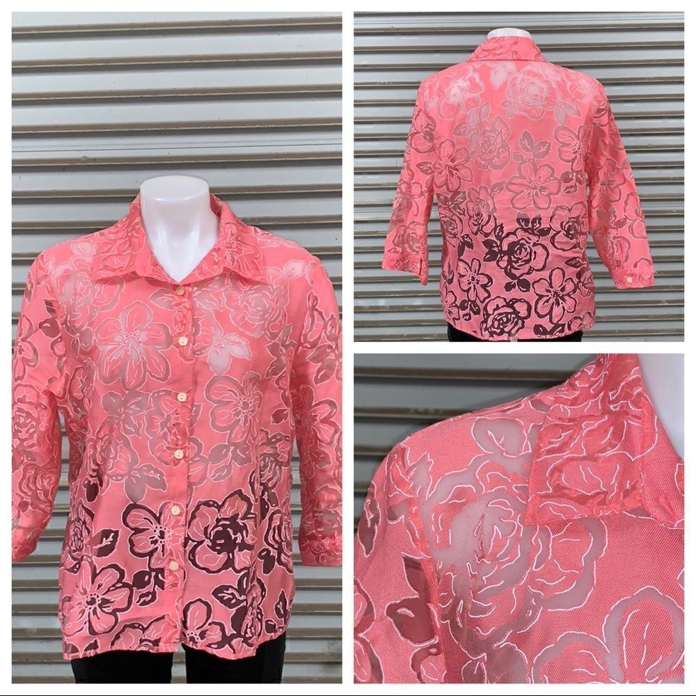 🛍️Elements size large blouse flowers